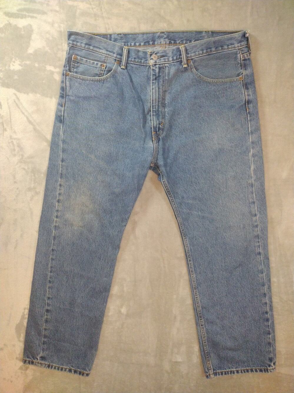 Levis 505 Jeans Mens 40x29 Regular Fit Straight Leg Medium Wash Casual American